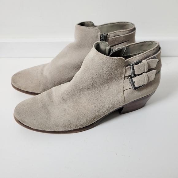 Sam Edelman Shoes - Sam Edelman Suede Petal Bootie Buckle Straps
